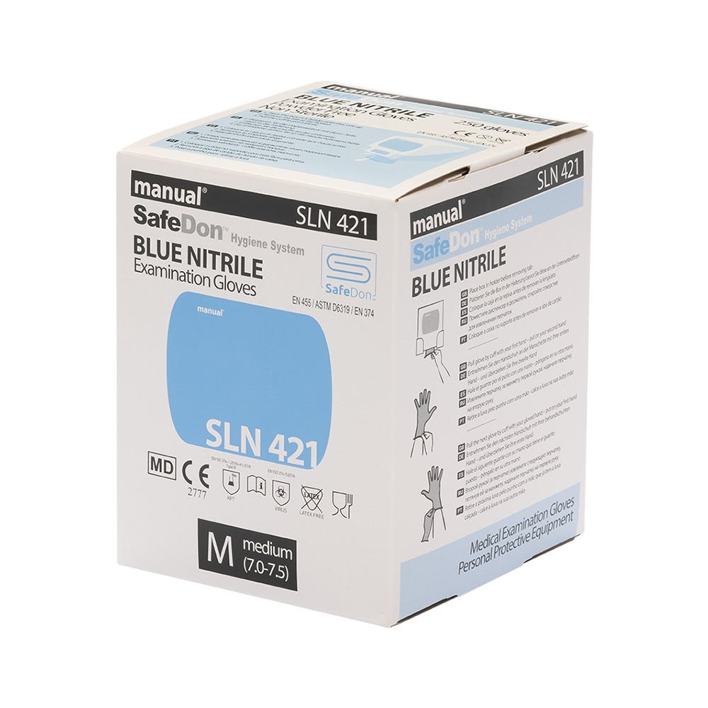 Manual SafeDon Blue Nitrile EG